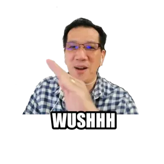 🛩️ 3ecf39c3 WUSHHH 人, 男性, 指差し, ジェスチャー, 効果音 whatsapp sticker