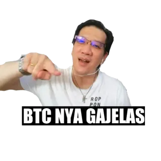 😠 77867fcb BTC NYA GAJELAS 仮想通貨, ビットコイン, ミーム, 金融, 投資 whatsapp sticker