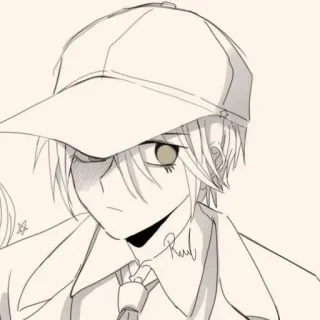 🔪 2d94f4a4 Anime, Mangá, Personagem, Menino, Chapéu, Jaqueta telegram sticker