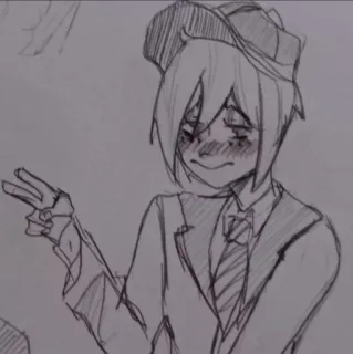 🔪 39dd933e desenho animado, desenho, personagem, anime, esboço telegram sticker