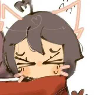 🔪 94ae450d gato, kawaii, símbolo da paz, ilustração, anime telegram sticker