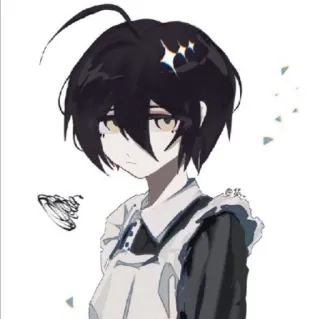 🔪 e1618f6c Anime, Mangá, Personagem, Empregada, Garota Anime, Ilustração telegram sticker