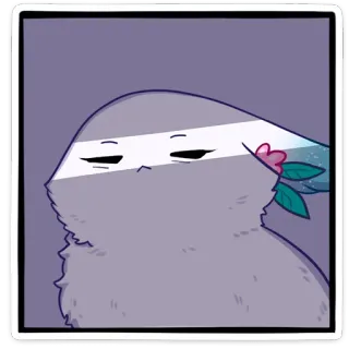 👀 d41d62c6 zwierzę, słodkie, kwiat, kreskówka telegram sticker