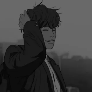 🛢 90d0775c pria, setelan, anime, manga, seni, ilustrasi whatsapp sticker