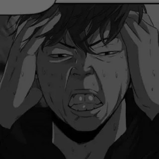 🛢 ca762561 stres, cemas, frustrasi, khawatir, kesal, kartun whatsapp sticker