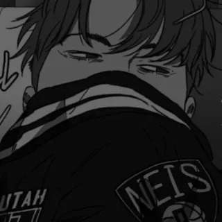 🛢 f25e694f Anime, Manga, Monokrom, Karakter, Keren, Neiis, Hitam putih whatsapp sticker