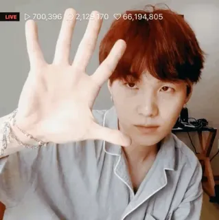 🖐 165a2115 persona, hombre, celebridad, mano, cantante telegram sticker