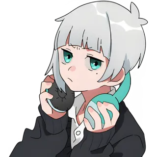🙄 8f54bdd1 Anime, Kopfhörer, Jugend, Teenager, Cartoon, Traurig telegram sticker