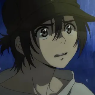 🌊 3c5ba4a8 Anime, Homme, Personnage, Triste, Inquiet, Pensif whatsapp sticker