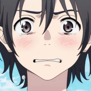 🌊 fd70afbe Anime, Manga, Pleurs, Triste, Émotionnel, Personnage, Illustration, Portrait whatsapp sticker