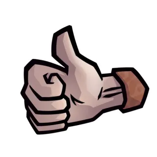 👍 f4dfc8b2 엄지 척, 손 제스처, 승인, 동의, 좋아요, 긍정적 telegram sticker