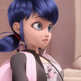 🗼 1f928910 Marinette Dupain-Cheng Miraculous: Tales of Ladybug & Cat Noir Marinette, Ladybug, Miraculous Ladybug, Cartoon character, Animated series, Teenager, Superhero telegram sticker