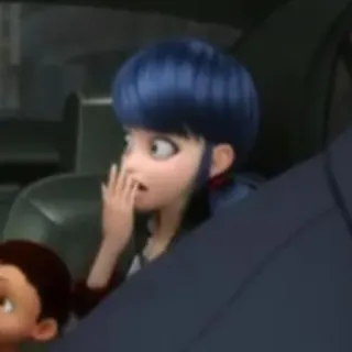 🗼 b8aee3de Marinette Dupain-Cheng Miraculous: Tales of Ladybug & Cat Noir cartoon, animated, character, Marinette, Miraculous Ladybug telegram sticker