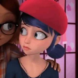 🗼 dc40367d Marinette Miraculous: Tales of Ladybug & Cat Noir Marinette Dupain-Cheng, Alya Cesaire, Miraculous Ladybug, cartoon, friends, animation telegram sticker