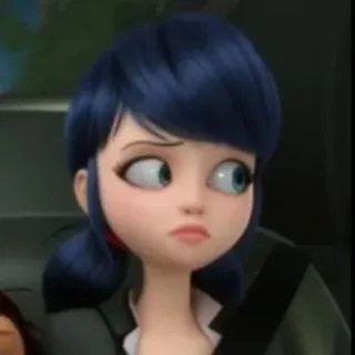 🗼 f1d8839a Marinette Dupain-Cheng Miraculous: Tales of Ladybug & Cat Noir cartoon, animated, girl, ladybug, miraculous telegram sticker