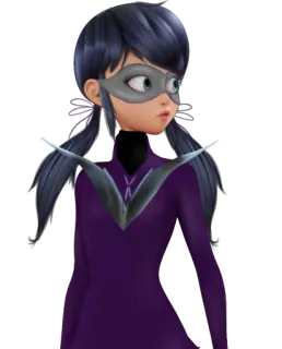 😳 acfb50ad Marinette Dupain-Cheng Miraculous: Tales of Ladybug & Cat Noir dessin animé, animé, super-héros, Miraculous Ladybug, Marinette, Alya, Zagtoon whatsapp sticker