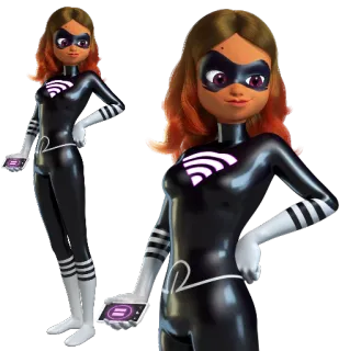 🧐 de094cb7 Alya Césaire Miraculous: Tales of Ladybug & Cat Noir Alya, Rena Rouge, Miraculous Ladybug, super-héros, dessin animé, personnage whatsapp sticker