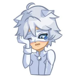 😭 698c7c66 Chat Noir Miraculous Ladybug 黑猫诺儿, 瓢虫少女, 悲伤, 哭泣, 卡通, 动漫, 超级英雄 telegram sticker