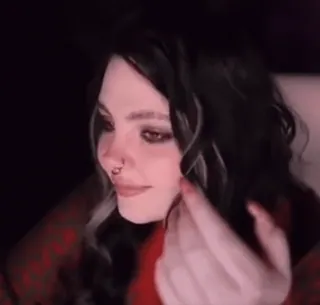 😌 781b418d женщина, жест, лицо, выражение, брюнетка telegram sticker