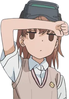 😗 1b445c2e Misaka Mikoto A Certain Scientific Railgun Anime, Dziewczyna, Postać, Misaka Mikoto, A Certain Scientific Railgun telegram sticker