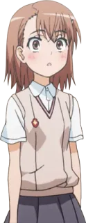 😳 4fe27a35 Misaka Mikoto A Certain Magical Index Anime, Dziewczyna, Mundur szkolny, Krótkie włosy, A Certain Scientific Railgun, Rumieniec, Brązowe włosy telegram sticker