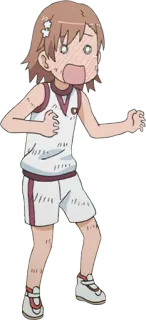 😳 6d952063 Misaka Mikoto A Certain Scientific Railgun Anime, Dziewczyna, Zaskoczona, Misaka Mikoto, A Certain Scientific Railgun telegram sticker