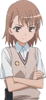 Misaka Mikoto telegram stickers