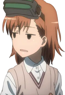 😒 bef35a35 Misaka Mikoto A Certain Magical Index Anime, Dziewczyna, Misaka Mikoto, A Certain Magical Index, Postać, Słodkie, Wyraz telegram sticker