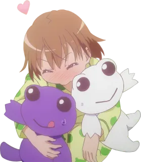 😍 f5ac622a Anime, Dziewczyna, Pluszaki, Słodkie, Kreskówka telegram sticker