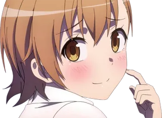 😳 3e70119a 动漫, 女孩, 可爱, 脸红 telegram sticker