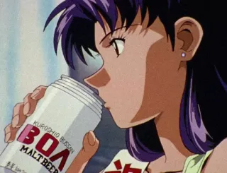 😚 c2627193 BOA MALT BEER Anime, Cerveza, Bebiendo, Mujer, Cerveza de malta telegram sticker