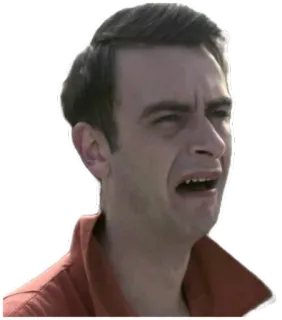 😥 d18c4575 faccia, espressione, arrabbiato, uomo whatsapp sticker