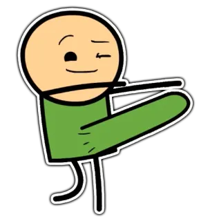 😉 77d78062 omino stilizzato, scortese, gesto, offensivo, cartone animato, personaggio telegram sticker