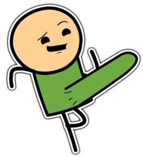 😏 78302af2 cartone animato, omino stilizzato, gesto volgare, scortese, divertente, illustrazione telegram sticker