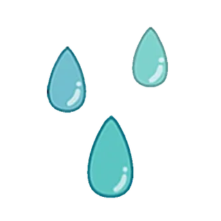 😊 ad4f5511 goutte d'eau, bleu, brillant, larme, gouttelette, humidité telegram sticker