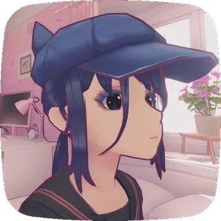 😇 99aa99b6 Аниме девушка, Мультфильм, Иллюстрация, Милый, Спальня, Окно, Цифровое искусство telegram sticker