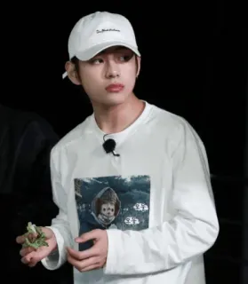 😒 ce4e28c6 V V, Kim Taehyung, BTS, piosenkarz, K-pop telegram sticker