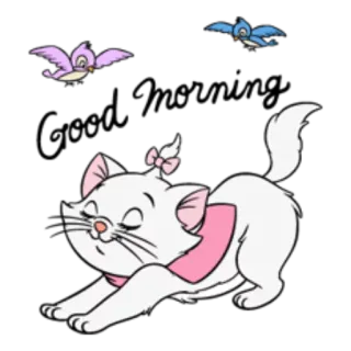 🤗 c61d48f4 Marie The Aristocats cat, cartoon, kitten, animal, cute, disney, aristocats, marie telegram sticker