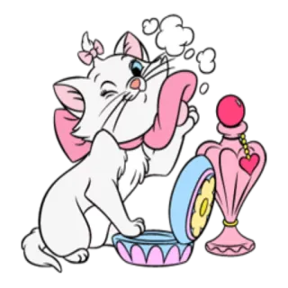 😌 d4091b6a Marie The Aristocats cat, kitten, aristocats, disney, cute, marie telegram sticker