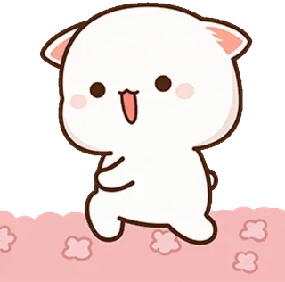 🌸 64b79444 mono, kawaii, animal, oso, dibujos animados whatsapp sticker