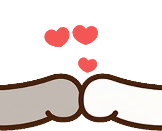 🤛 8b957964 amor, beso, pareja, romance, corazones whatsapp sticker