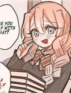 ❤️‍🩹 93ded266 ARE YOU OKAY WITH THAT? Anime, Scolara, Carino, Libri whatsapp sticker