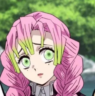 🌸 65837c79 Mitsuri Kanroji Demon Slayer anime, character, mitsuri, kanroji, demon slayer whatsapp sticker