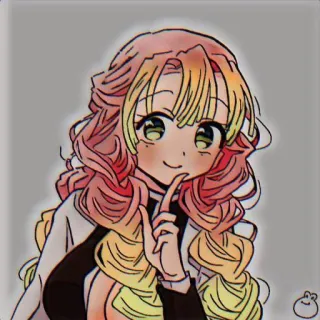 💚 790a2e48 Mitsuri Kanroji Demon Slayer anime, girl, demon slayer, mitsuri, mitsuri kanroji, character whatsapp sticker