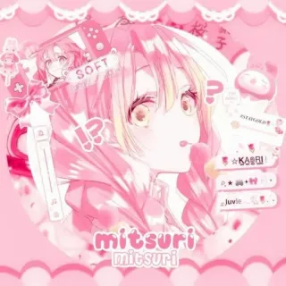 🧇 a7eef558 Mitsuri Kanroji Demon Slayer SOFT anime, sticker, pink, manga, kawaii whatsapp sticker