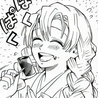 💗 cfaa8946 ぱく anime, manga, cute, smiling, japanese whatsapp sticker