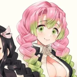 ❤️‍🔥 0af8517d Mitsuri Kanroji Demon Slayer anime, character, fan art, demon slayer, mitsuri kanroji telegram sticker