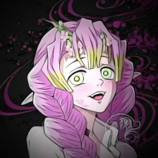 🍡 af287bb3 Mitsuri Kanroji Demon Slayer Anime, Demon Slayer, Mitsuri Kanroji, Hashira, Liefdes-Hashira, Manga, Personage telegram sticker