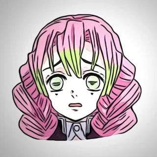 🍡 ca5cee44 Mitsuri Kanroji Demon Slayer Anime, Manga, Demon Slayer, Mitsuri Kanroji, Hashira, Liefdes Hashira, Sticker telegram sticker