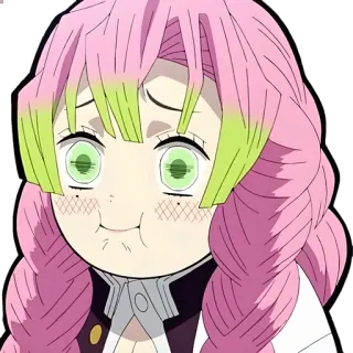 👾 a686f247 Mitsuri Kanroji Demon Slayer Anime, Manga, Thanh Gươm Diệt Quỷ, Mitsuri Kanroji, Dễ thương, Kawaii, Hài hước telegram sticker